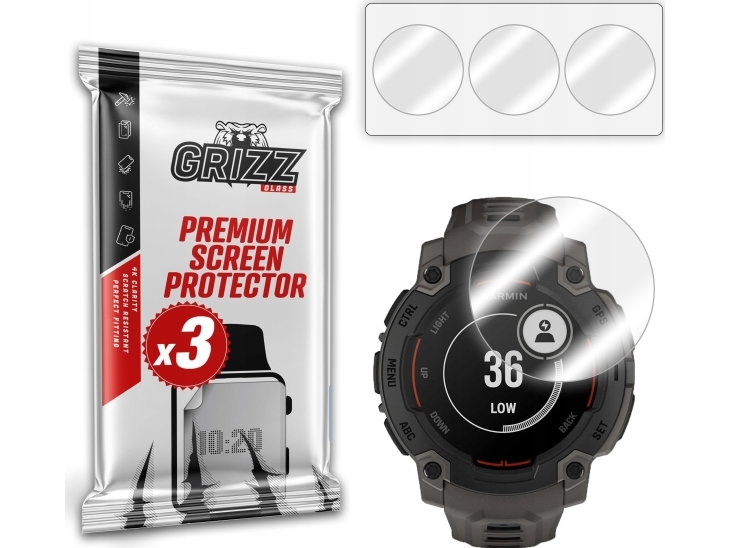 Grizzglass Hydrofilm Hydrogel-Folie Für Garmin Instinct E 45Mm