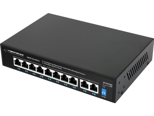 Esperanza Ens106 10 Port Poe Schalter 10/100 96W