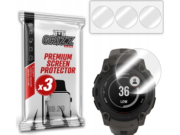 Grizzglass Hydrofilm Hydrogelfolie Für Garmin Instinct E 40Mm