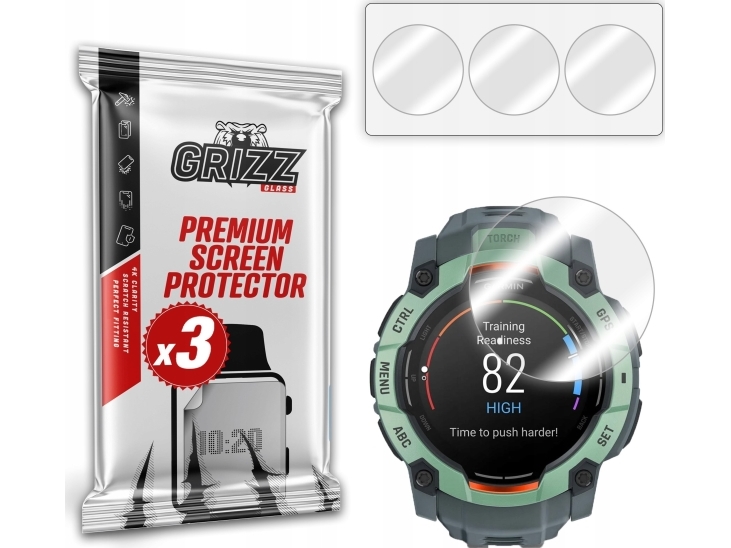 Grizzglass Hydrogel Film Hydrofilm Til Garmin Instinct 3 50Mm