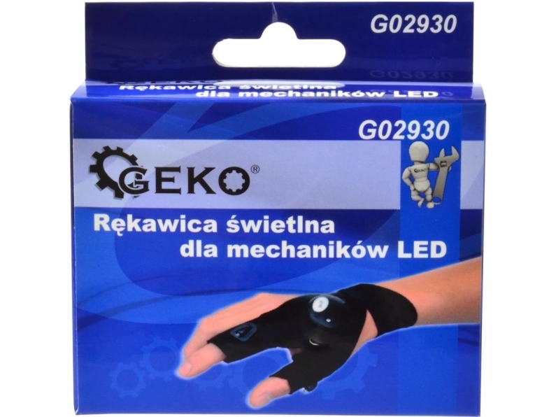 Geko Leuchtender Arbeitshandschuh Für Mechaniker Led (G02930)