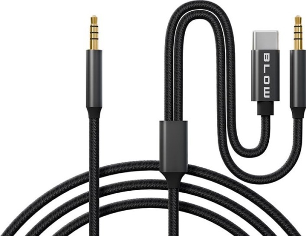 Kabel Usb Blow Usb-C - Mini Jack 3.5 Mm 1.2 M Czarny
