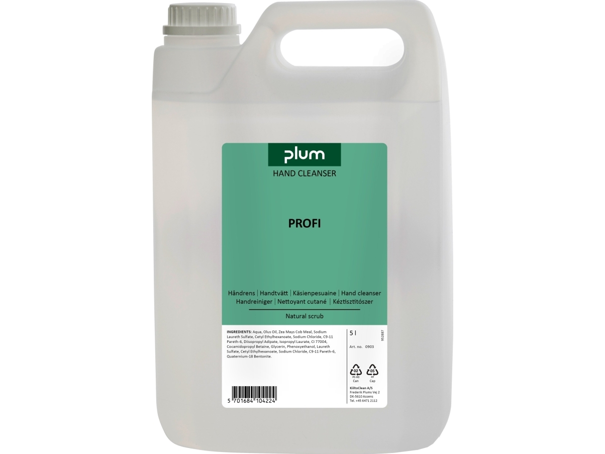 Plum Profi - 5,0 l. dunk incl. pumpe | Håndrengøring & pleje | Personlig hygienje | Plum Modul 1
