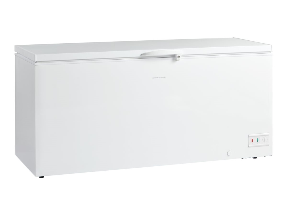 Scandomestic CF560WE - Öppning uppåt - bredd: 180.5 cm - djup: 71.5 cm - höjd: 85 cm - 560 liter - Klass E - vit | Vitvaror - Kyl & Frys - Frysboxar | GameStuff