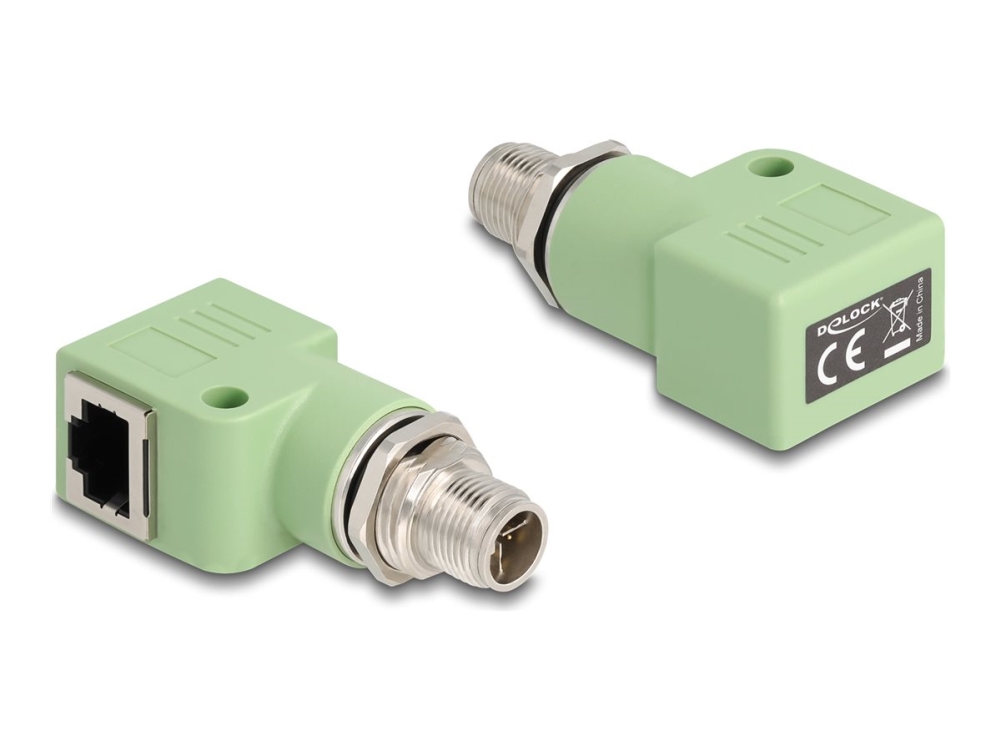 Delock 60681, M12, Rj45, Grün