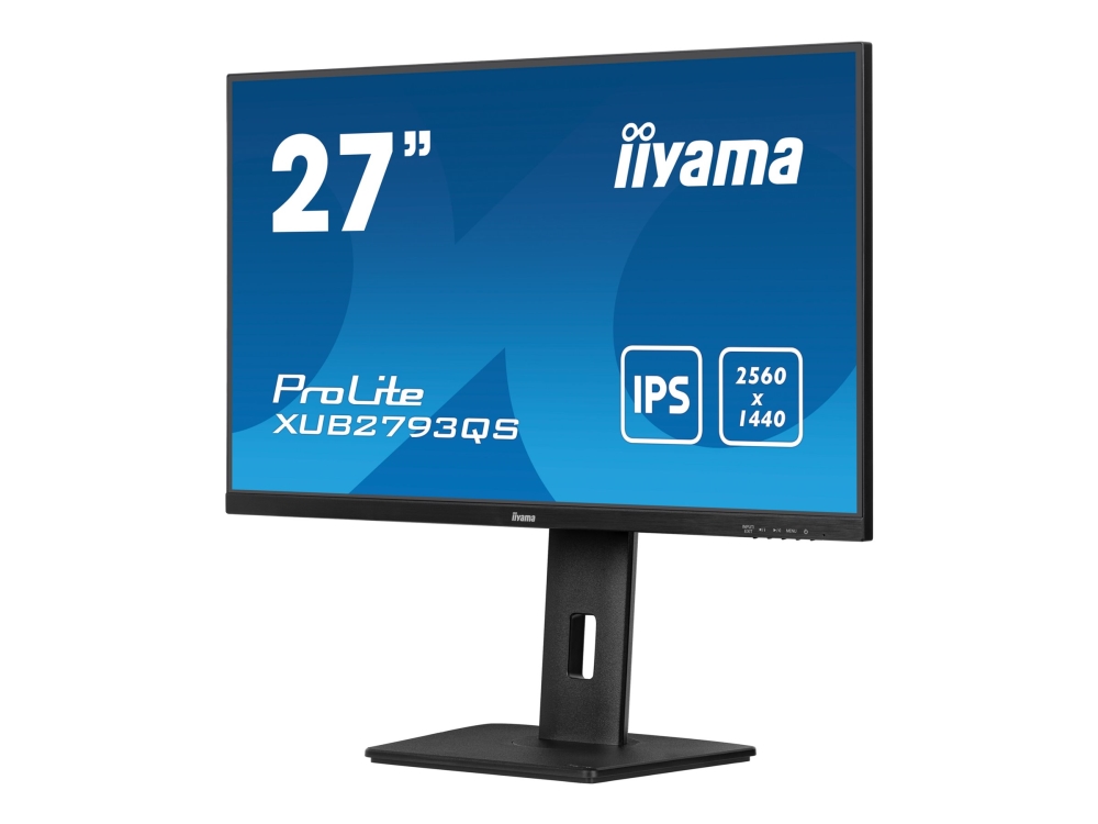 Iiyama Prolite Xub2793qs B7 Led Skærm 27 " 2560 X 1440 Qhd @ 100 Hz Ips 300 Cd/m² 1300:1 1 Ms Hdmi Displayport Højtalere Sort Ma
