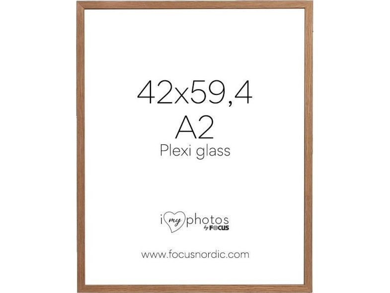 Focus Ramme Soul Oak Veneer Akrylglass 42x59,4 Cm (A2)