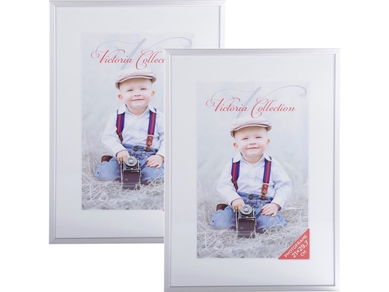 Victoria Collection Photo Frame Aliuminio 21x29 7 A4 Pilkas 2pcs