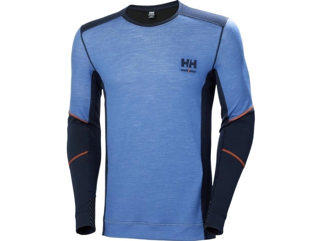Helly Hansen Undershirt Helly Hansen Lifa Merino Crewneck Light Blue S