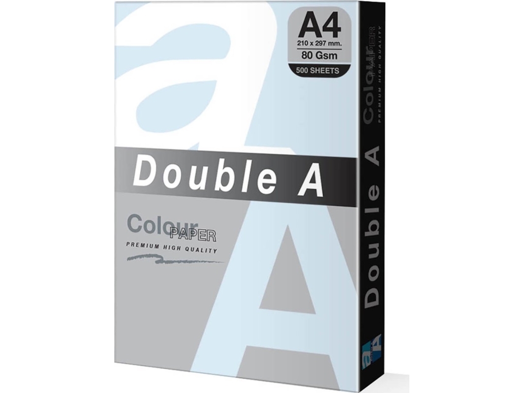 Spalvotas Popierius Double A, 80G, A4, 500 Lapų, Ocean