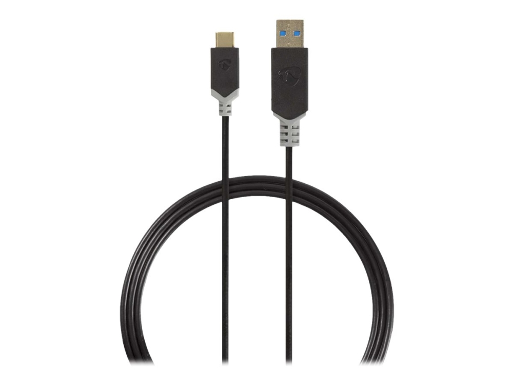 Nedis - Usb-Kabel - Usb-C (Han) Til Usb Type A (Han) - Usb 3.0 - 1 M - Antracit (Sort)