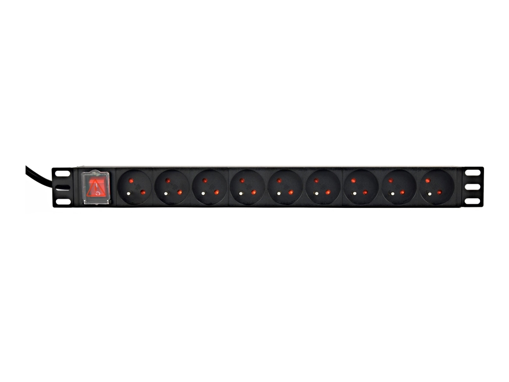 Gembird *Rack Power Strip Pdu 9Xfr 1U 16A F