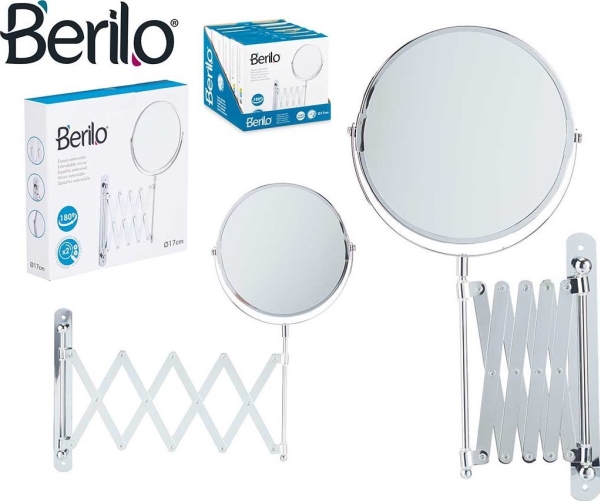 Spegel Berilo på ställ BENNA, Ø 17 cm | Belysning - Inomhusbelysning - Badrum | GameStuff