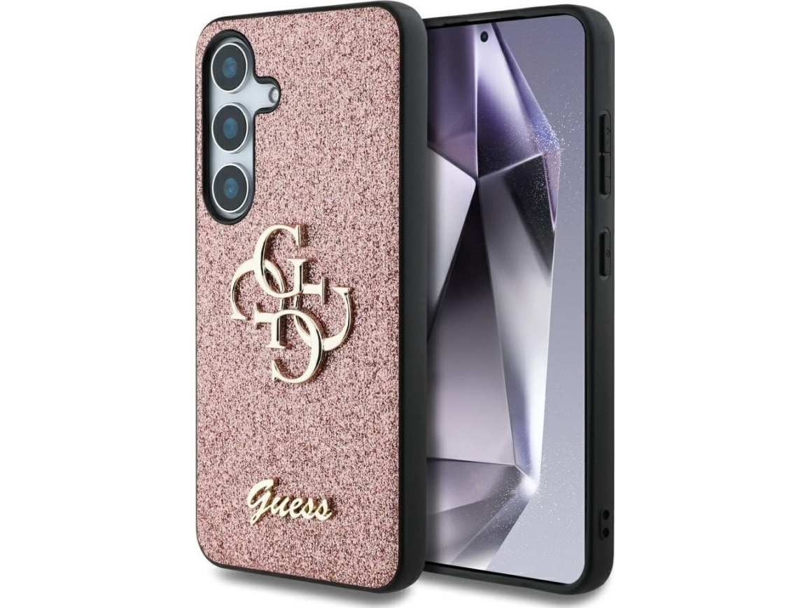 Guess Fodral Till Samsung S25 Plus Guhcs25mhg4sgp Fixed Glitter Big 4g Rosa