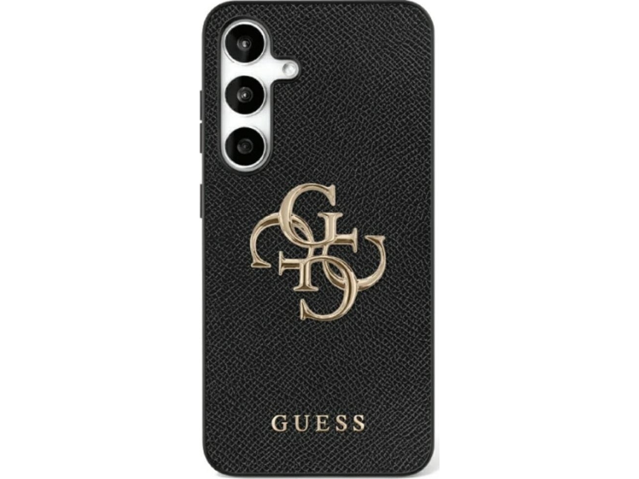 Guess Fodral Till Samsung S25 Ultra Guhcs25lpgt4mbk Pu Grain Stor 4g Och Klassisk Logotyp Svart