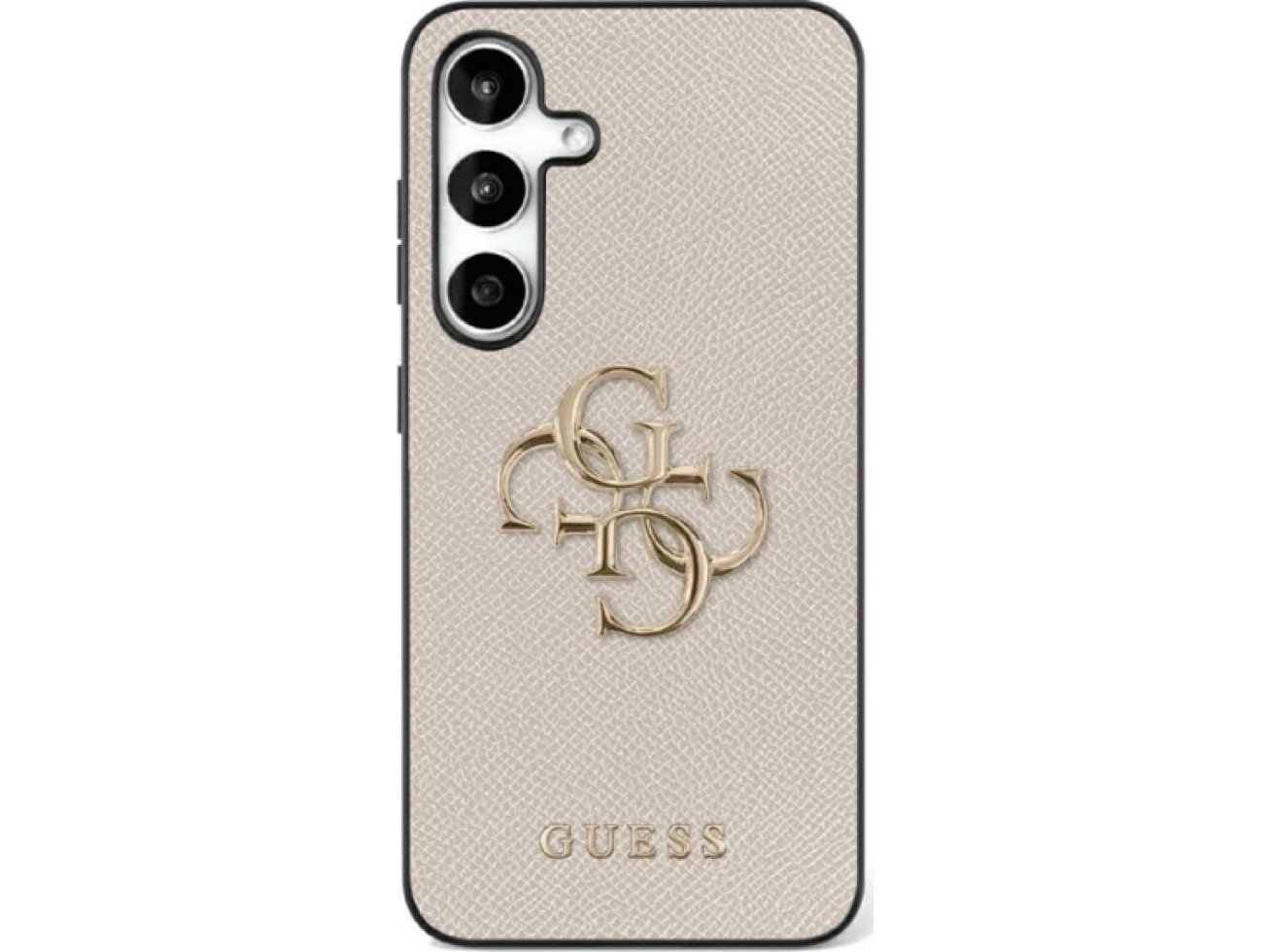 Guess Fodral Till Samsung S25 Ultra Guhcs25lpgt4mbe Pu Grain Stor 4g Och Klassisk Logotyp Beige