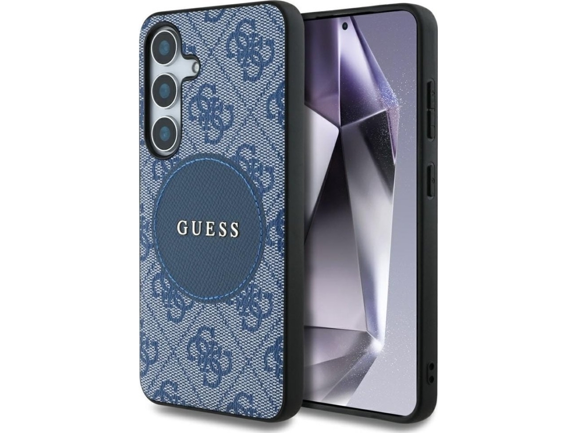 Dklas Guess 4g Round Patch Classic Logo Magsafe För Samsung Galaxy S25 Mlyna