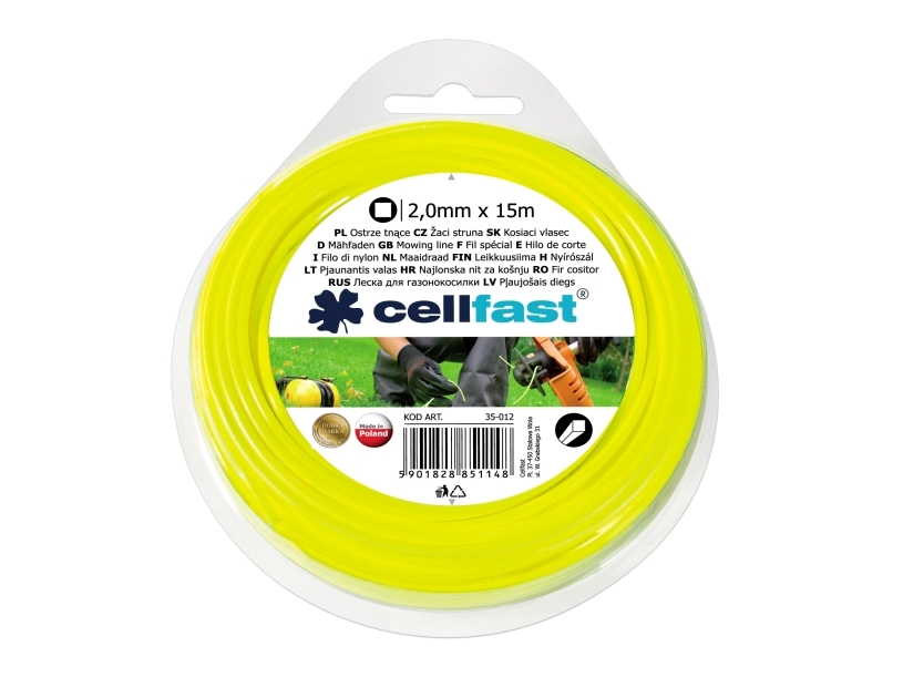 CELLFAST STANDARD, Plæneklipperblad, Gul, Hængende PE-pose, 1 stk