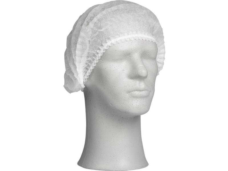 Hårnet, Kolmi, One size, vit, PP, dubbelresår, icke-steril | Kläder & Säkerhet - Arbetskläder - Engångskläder | GameStuff