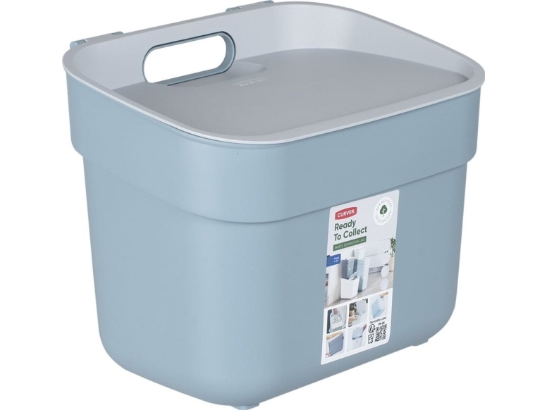 Curver Wertstofftonne 5L Sammelfertig Grau-Blau