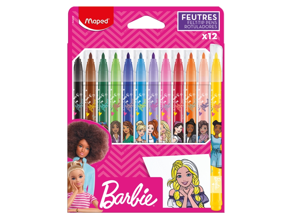Maped Color’Peps 845418, Multifärg, 2,8 mm, Multifärg, Barbie, Flicka, Barn | Skola & Hobby - Konstmaterial - Markörer | GameStuff