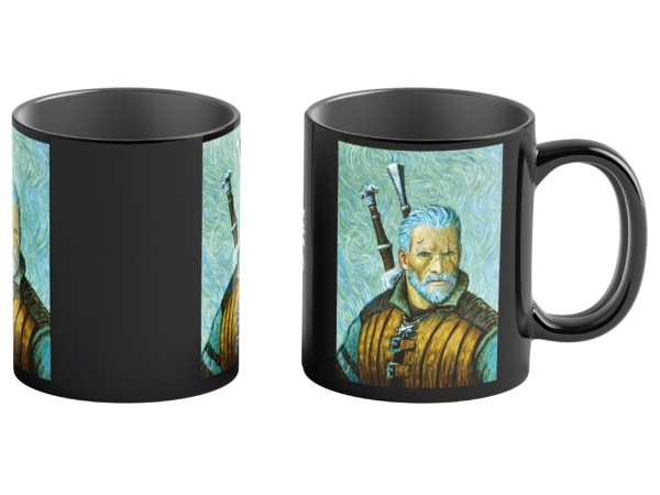 Cenega The Witcher Geralt & Vincent Van Gogh, Enkelt, 0,45 L, Sort, Flerfarvet, Kop, Universel, 1 Stk