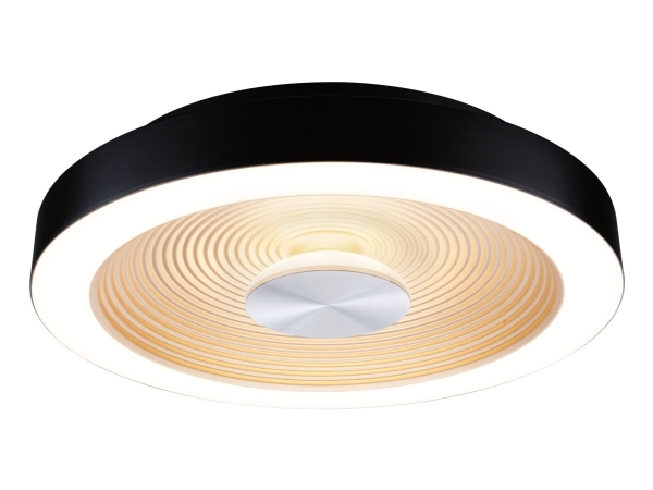 Paulmann 71178 Volea Led Deckenleuchte Led (Rgb) 3,5 W, 13 W Schwarz, Gold