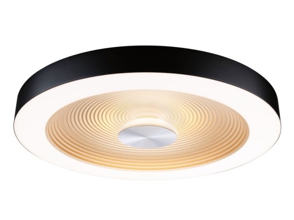 Paulmann 71180 Volea Led Deckenleuchte Led (Rgb) 4 W, 18,5 W Schwarz, Gold
