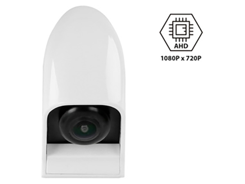 Bakkamera AHD universal dråbeformet hvid 12/24V