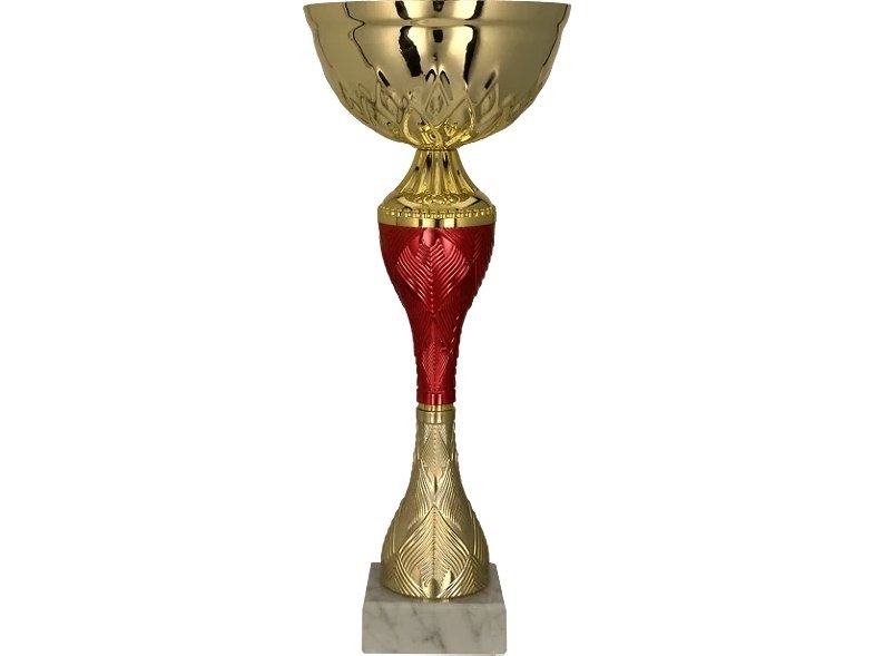 Victoria Sport Guld-röd metallkopp | Sport & Träning - Sportutrustning - Troféer | GameStuff