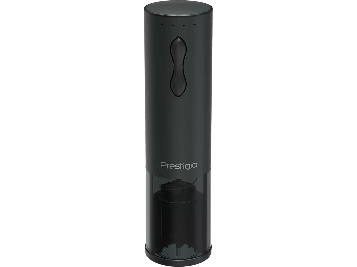 Prestigio Bolsena elektryczny otwieracz wina z logo aerator wakuumowy konserwator czarny