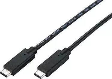 C-Tech Usb 3.2 Cable, Type-C (Cm/Cm), Pd 100W, 20Gbps, 1M, Black