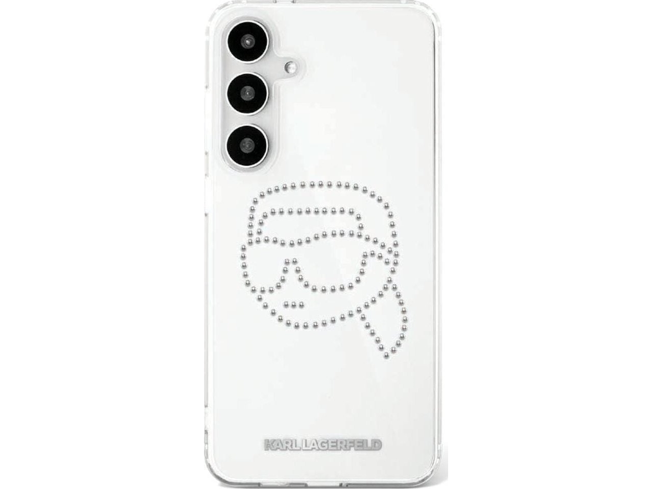 Karl Lagerfeld Rhinestones Karl Head Logo Fodral Samsung Galaxy S25 Transparent