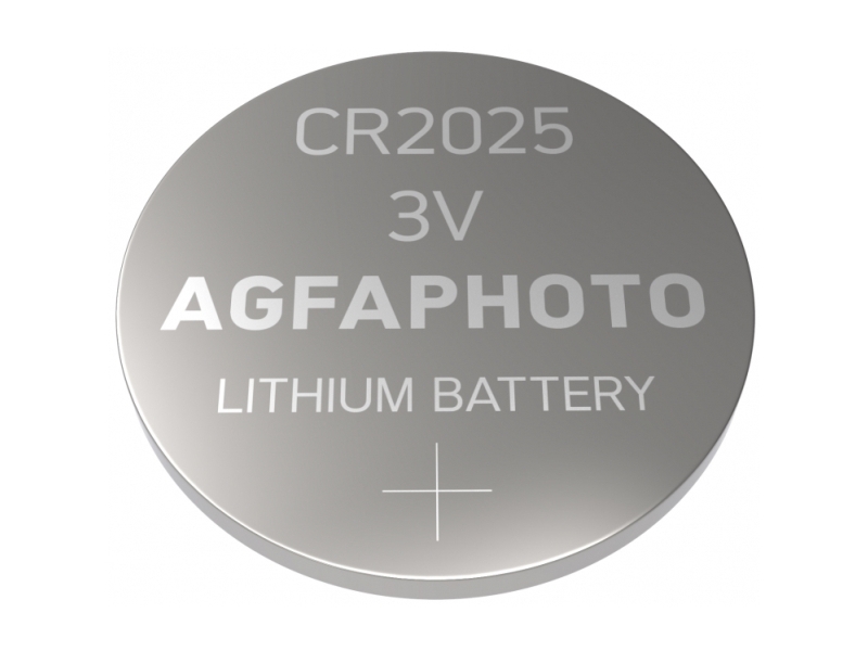AgfaPhoto 150-803425, Kertakäyttöinen akku, CR2025, Litium, 3 V, 1 kpl, Hopea