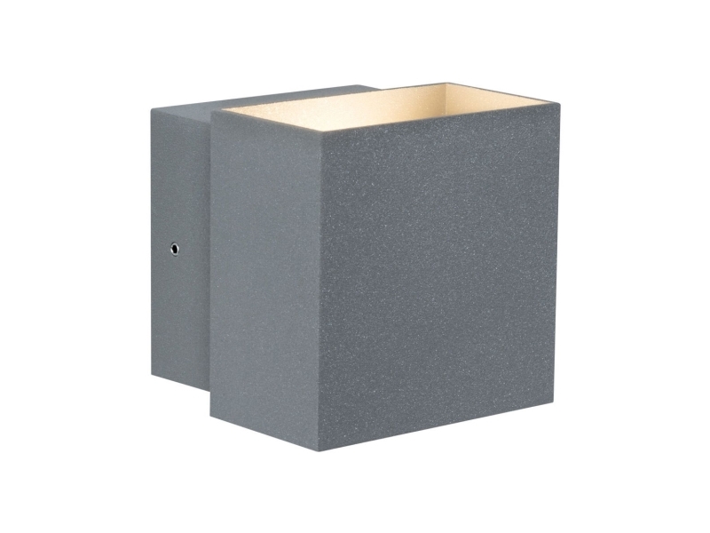 Paulmann Cybo, Udendørs Vægbelysning, Grå, Aluminium, Ip65, Ii, Vægmontering