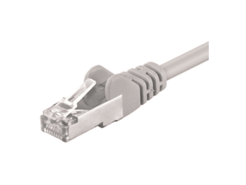 M-Cab - Patchkabel - Rj-45 (Han) Til Rj-45 (Han) - 1 M - Sftp, Pimf - Cat 5E - Formet - Grå