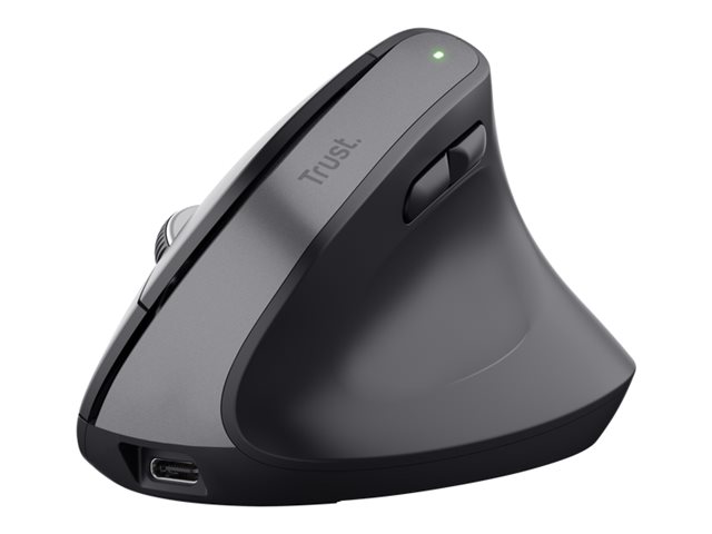 Trust Bayo Lodret Mus Ergonomisk Højrehåndet Optisk 6 Knapper Trådløs 2.4 Ghz Trådløs Modtager Usb Sort