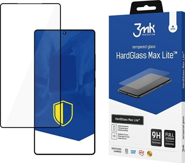 3Mk Hardglass Max Lite Black Hærdet Glas Til Samsung Galaxy S25 Ultra Sort/Sort