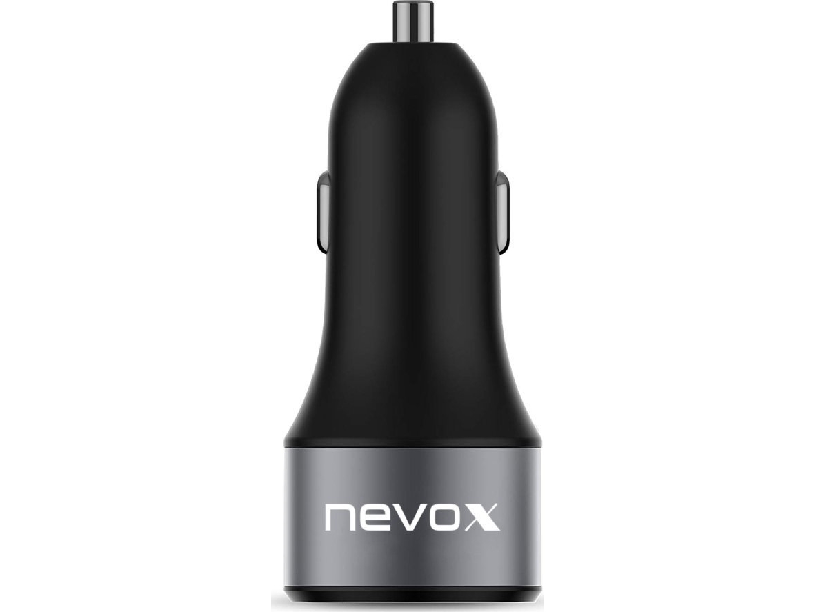 Nevox Nevox 63W Usb C Biloplader + Qc3.0 Kfz, Sort