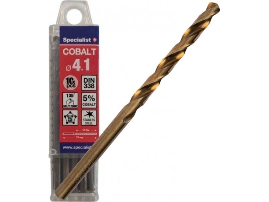 Keter Specialist+ Metalo Grąžtas Cobalt, 4.1 Mm, 10 Vnt.