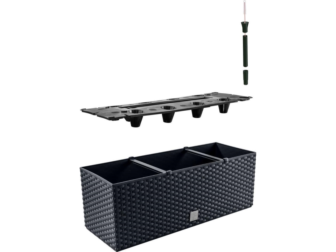 Prosperplast Gėlių vazonas su įdėklu Rato Case DRTC500 antracitas