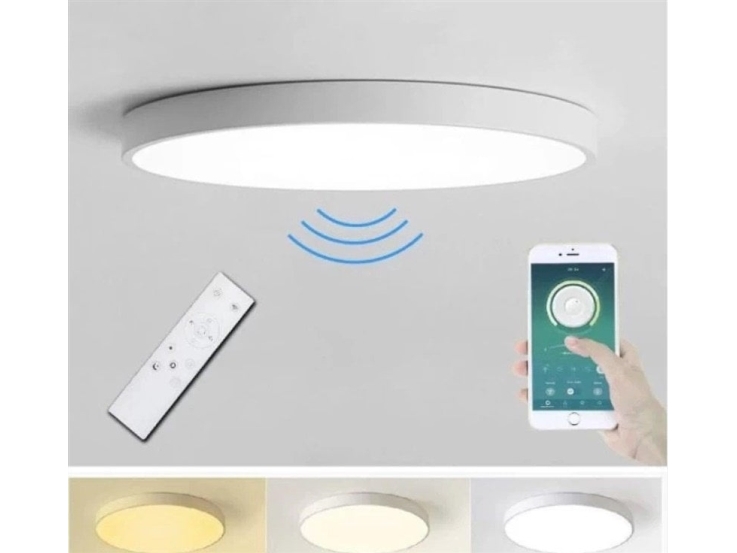 Ceiling Lamp Tope Boston 60 W 3000 6500 K 8400 Lm White Ø80 Cm Remote And Telephone Controlled