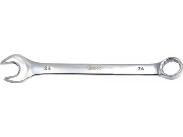 Geko Pladeskrue-/Fastnøgle Flad-Øje Poleret 15Mm Lige (40/180) (G11115)