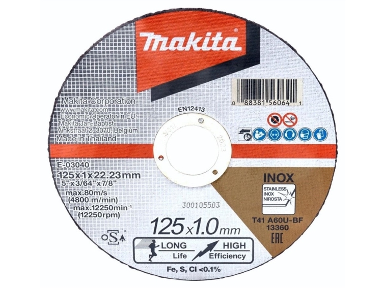 Makita Makita tarcza tnaca extra cienka 125x22,2mm