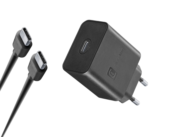 Cellularline Super Fast Charger Kit Pd 45W, Drinnen, Ac, 1 M, Schwarz