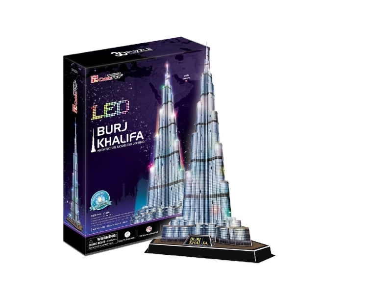 3d-Puslespill Burj Khalifa Med Led Puslespill 205089