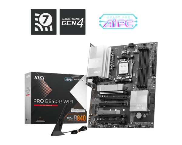 Msi Pro B840 P Wifi Amd Am5 Sockel Amd Ryzen 7000 Series Amd Ryzen 8000 Series Amd Ryzen 9000 Series Am5 Sockel 256 Gb Ddr5 Sdram