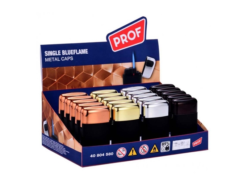 Prof stormlighter rubber touch med metal låg
