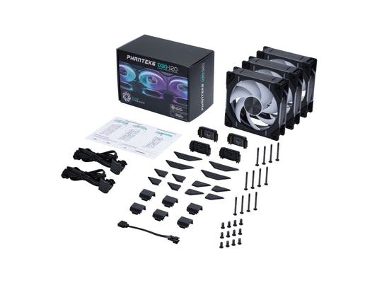 Phanteks D30-120 D-Rgb Fan, Ventilator, 12 Cm, 2250 Rpm, 30,2 Db, 64,3 Kubikfod/Min., 3,01 M³/T