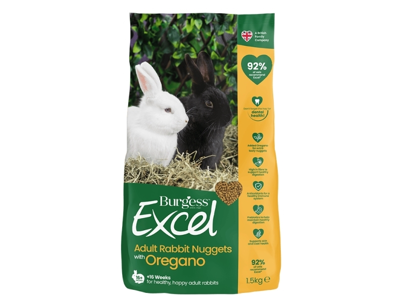 Burgess Excel Rabbit Adult Oregano 1,5 Kg